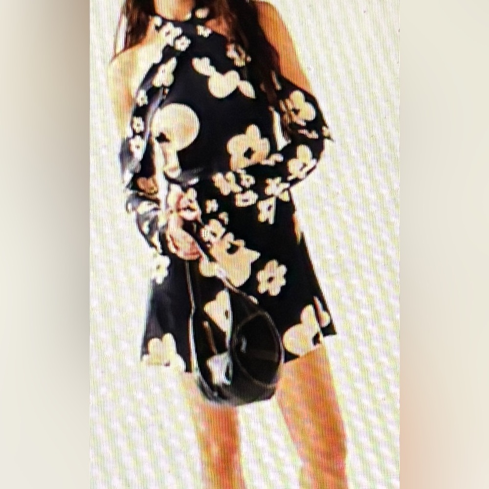 Free People The Wolf Gang Amor Floral Satin Dress XL Oriental Celestial NEW